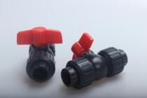 HDPE20 25 double live ball valve 32 live ball valve HDPE pipe fittings 40PE ball valve water supply pipe fittings