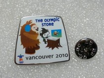 2010 Vancouver Winter Olympics badge Mascot Olin Fack Store badge