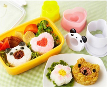 Loving Small Bear Flowers Combined Meal Group Dies Suit Cute Lunches Mold With Small Rice Shovel