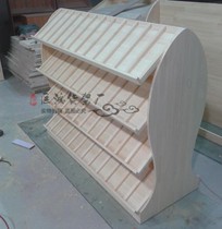 Solid wood red wine wine display cabinet personality shape Zhongdao cabinet shelf LED lamp Duobao cabinet display cabinet