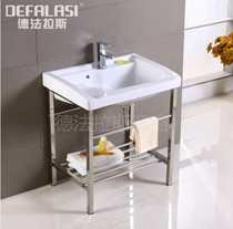 De Faras laundry basin Balcony ceramic basin Laundry sink Washbasin washbasin with washboard Stainless steel bracket
