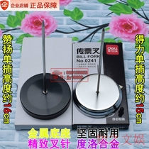 Del pin stainless steel menu insert document fork pin insert single invoice receipt paper insert single pin ticket fork 0241