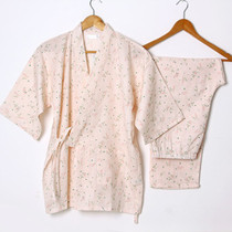 Japan imported womens cotton double gauze Kyoto Kimono pajamas Muji homewear Yukata good design