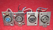 Metal balance XLR female socket three-hole imported disassembly heavy metal heavy electroplated shell