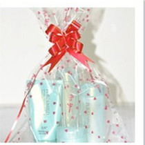 Plastic packaging bag supermarket activities gift packaging bag printed transparent bag gift bag flat pocket