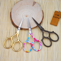 Cute creative cross stitch mini scissors retro scissors diy handmade scissors cut thread
