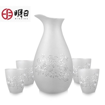 Tomorrow s999 foot silver wine cup Wine cup Wine dispenser Silver wine set Wine jug Wine glass White wine sake