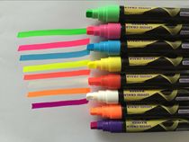 Highlighter board special pen wide head pop poster pen hand-painted glass light pen 8 color set color advertising thick pen