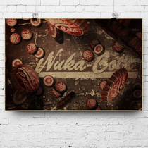 Play posters Custom Dormitory Sticker Fallot Nuka Cola Radiant Cola Internet Café Retro Decoration Painting
