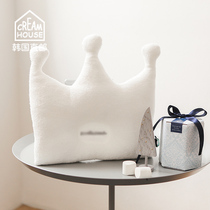 (CreamHouse) Korean White Crown towel cloth newborn baby anti-deviation head shape pillow