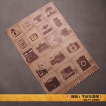 Antique camera decoration painting Leica Iasi Carpenter Polaroid retro decoration 40 * 60cm