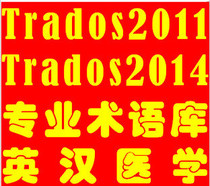 SDL Trados2015 Tados English-Chinese Chinese-English medical terminology translation supporting tool EXCEL
