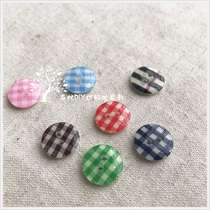 (Forest)Feel super good resin buckle candy Chaoyang grid 1 2CM 100 pieces 30 grams