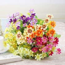 Small Daisy Emulation Flower Dancing Lan Single Beam Family Flower Arrangement Juan Flower Toilet Small Fresh Fake Bouquet Decorated With Small Flowers
