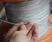 1 meter price plastic coated steel wire rope drying belt Leather bag galvanized steel wire rope 3-4mm 4 pack 3mm