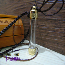 Acrylic Crystal gawu pendant bottle pendant with gold medium size