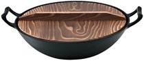 Southern Japan Ikei Yongwong Uncoated Cast Iron Wok Deep Cast Iron Wok 30 36