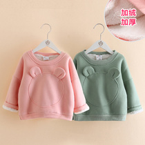 Baby Lamb Sweater 2020 Winter Dress New Girls Childrens Cartoon Plus Pinch Top wt-6665