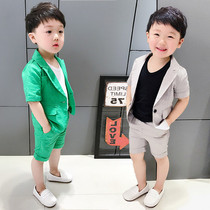 Childrens summer clothes mens handsome baby childrens mens fashion summer childrens boys West clothing suits summer
