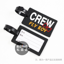 FLY BOY empty travel portable luggage tag listing aircraft boarding pass check tag anti-lost tag
