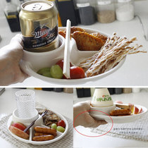 Japanese weight loss and fat reduction separation food plate lunch plate lunch plate childrens plate picnic barbecue plate