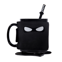 Creative Masked pirate Cup Ninja Cup mug funny ceramic coffee cup to give boyfriend husband birthday gift