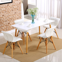 Square table dining table and chair modern simple milk tea shop coffee shop table negotiation table Imus computer desk special offer