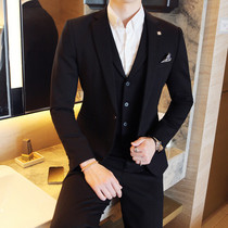 2020 suit suit men Korean version of slim business formal dress young handsome groom wedding dress three-piece set