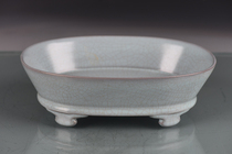 Qingliang Temple Ru kiln sky green glaze daffodil Basin