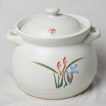 1L baby small casserole stew pot stew crock pot hot soup pot Children porridge high temperature resistant open flame household casserole