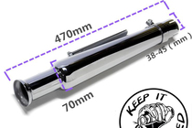 Vintage motorcycle modified Japan Taiwan horn mouth straight mute electroplated exhaust pipe Harley SR stick Wang Xinyuan