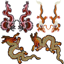 New style embroidery large bright patch patch clothing accessories manual diy decoration dragon cloth