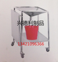 Stainless steel debridement car trolley instrument car cleaning car Square