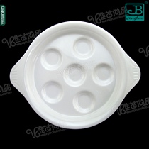 Jiabao hot pot restaurant Meatballs plate 6 containing melamine imitation porcelain plate fish ball plate shrimp sliding plastic plate small plate plate small plate B338