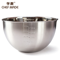  chefmade Learning kitchen baking tools deepened and thickened 304 stainless steel egg beating basin Cream beating mixing basin