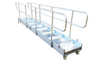 Passenger ship boarding ladder aluminum alloy gangway aluminum stepping ladder springboard ladder shore ladder dock ladder