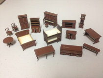 Small wheat smells record Warhammer running group DND diy cabin scene indoor furniture 59 pieces