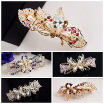 Korean hair accessories Hair clip Pearl rhinestone spring clip Wild plate Hair edge clip top clip Boutique supply mixed batch