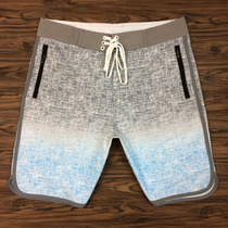 Mens fitness competition quick-drying beach pants large size casual printed five-point pants loose pants summer surf pants