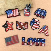 Stars and Stripes Badge Patch Patch clothes denim pants fashion diy decorative embroidery ironing repair subsidy