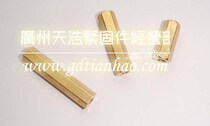 M4 series hexagonal copper column female extended brass nut hexagon isolation column hexagonal straight through copper column