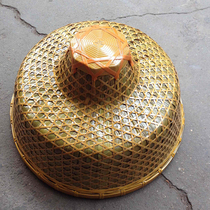 Yellow deep sea hat Hainan hat Bamboo leaf hat Fishing hat Bamboo hat Large edge hat Sun hat Sunscreen insulation