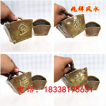 Pure copper lucky treasure pot copper bucket copper lift gold gold silver full fight day into gold Hakka crafts antiques old ornaments