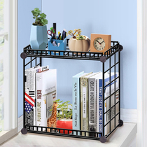 Fiska creative iron net assembly study table small bookshelf dormitory finishing office storage rack