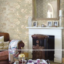 American Patterned American Imported Pure Paper Wallpaper Sibrook Seabrook Wallpaper Ab version paired with bedroom living room