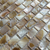 (Aofei)Rectangular natural oil flower shell mosaic tiles are suitable for bathroom entrance living room