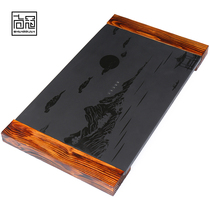 Shangguan Wujin Stone Tea Tan Tea Sea Wooden Tow Black Gold Stone Direct Water-type Household Stone Office Chinese Style