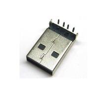 Black USB plug male USB A male head USB bent pin USB plug plug-board type
