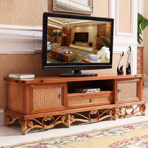 Indonesian Imported Vines TV Cabinet Solid Wood TV Cabinet Vine chic TV cabinet Rattan Art TV Cabinet