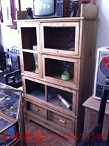 During the Republic of China period the unique shape of the Sea school golden silk Nanmu bookcase Western-style antique furniture(Bao Zhen Bao Lao)